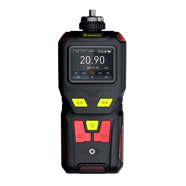 In emergency rescue scenarios, which functions of the four-in-one gas detector can improve operational safety?
