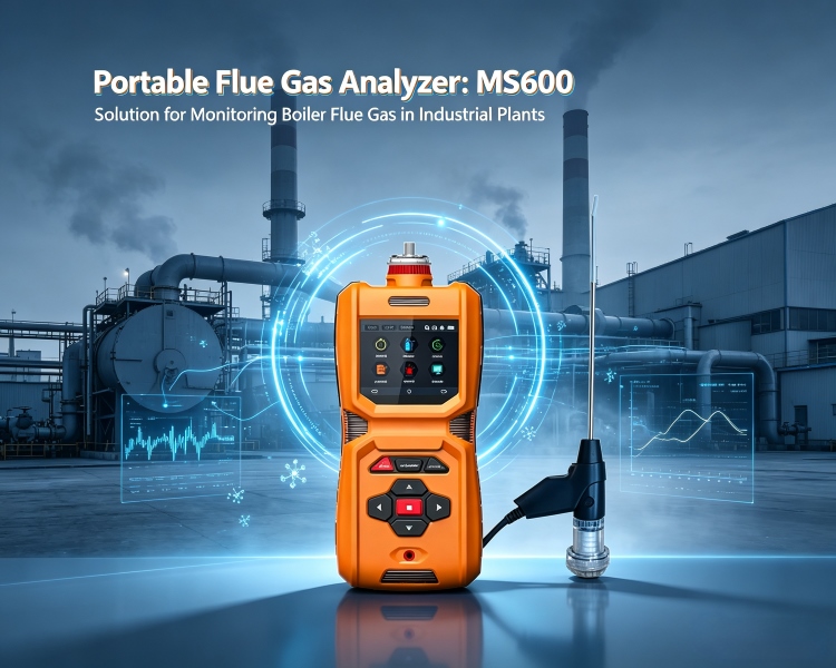 Solution for Monitoring Boiler Flue Gas in Industrial Plants | MS600-FG | CO and O₂ Dual-Data-Driven Combustion Optimization