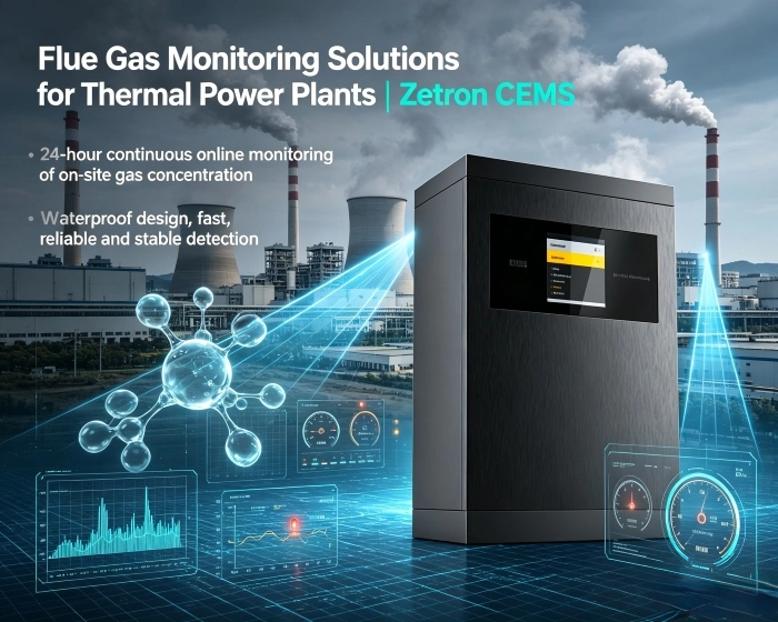 Flue Gas Monitoring Solutions for Thermal Power Plants | Zetron CEMS from Process Monitoring to End-of-Pipe Emission Compliance